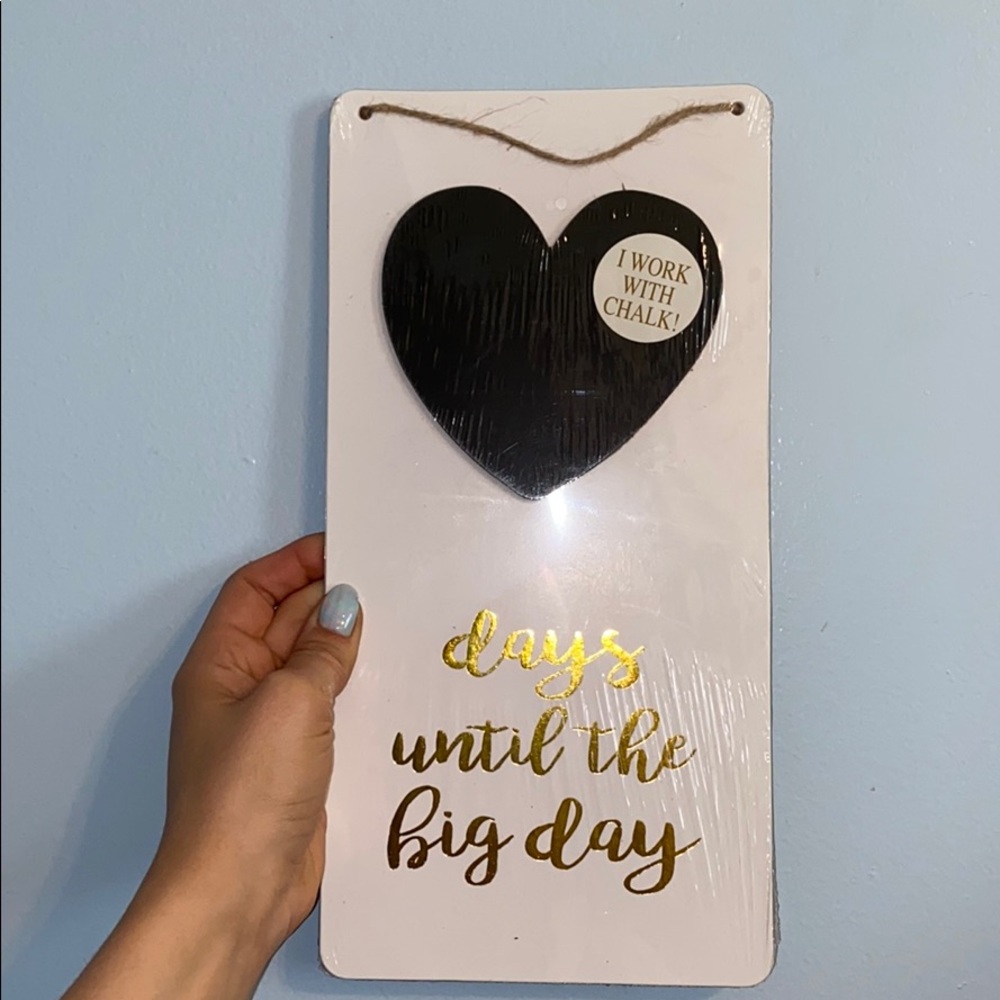 Wedding Day Countdown Chalkboard